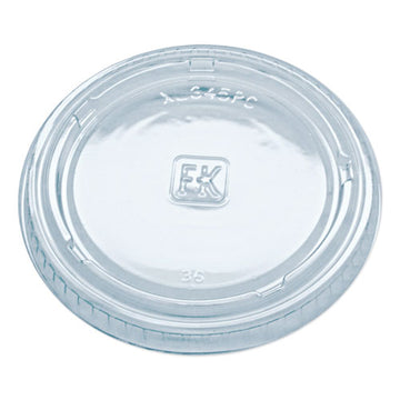 Fabri-Kal® Portion Cup Lids, Fits 1.5 Oz To 2.5 Oz Cups, Clear, 125-sleeve, 20 Sleeves-carton freeshipping - TVN Wholesale